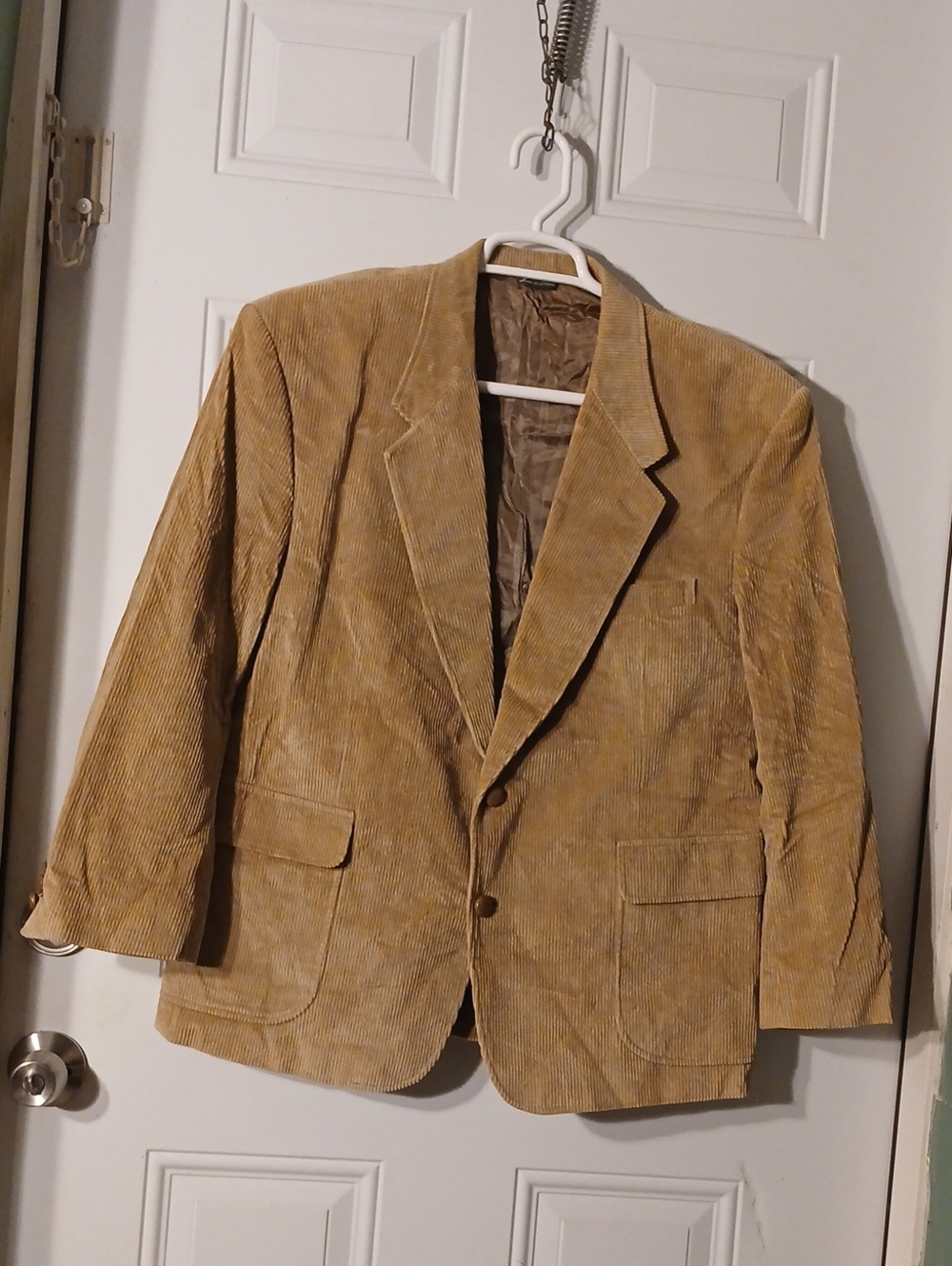 David Taylor Men's Tan Corduroy Blazer - Classic Casual Jacket